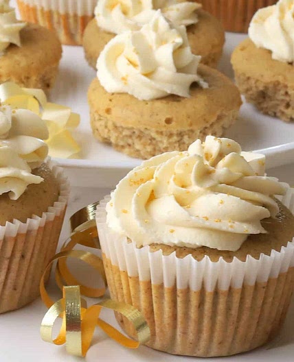 Low Carb Eggnog Cupcakes