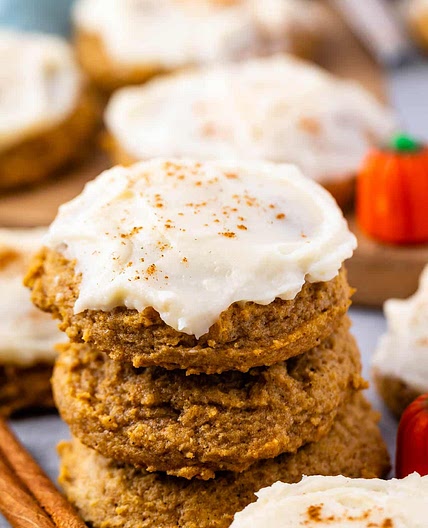 Pumpkin Cookies with Cream Cheese Frosting Recipe