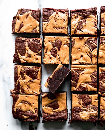 Peanut Butter Swirl Brownies