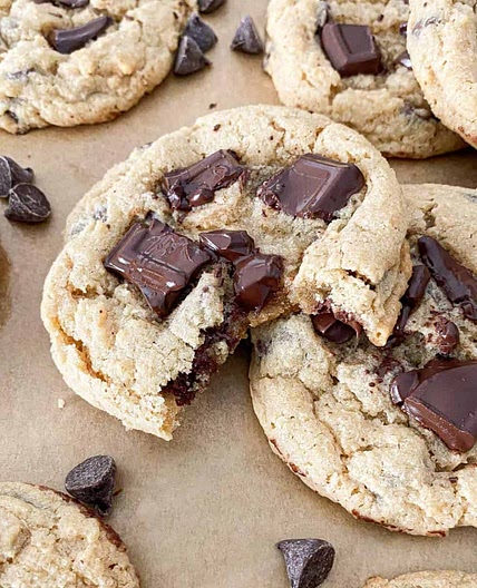 Eggless Chocolate Chip Cookies
