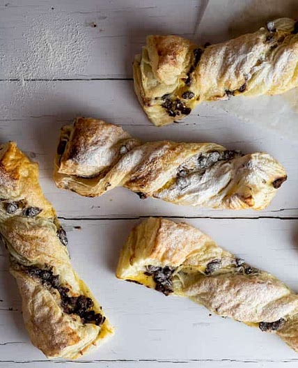 Puff Pastry Chocolate Twists