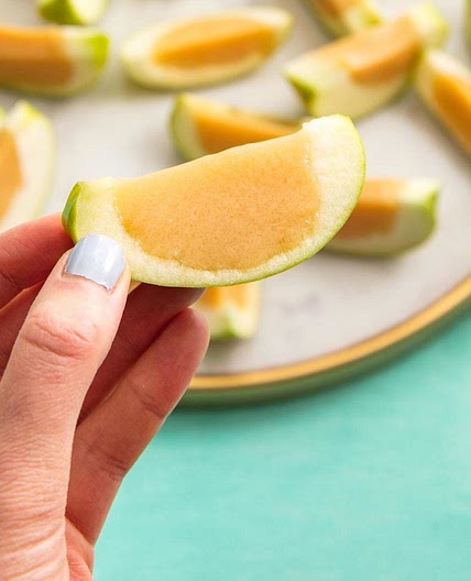 Caramel Jell-O Apple Shots