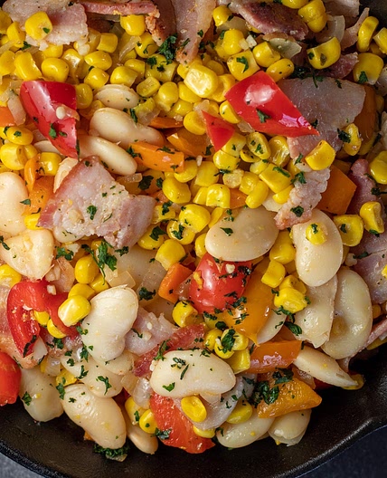 Succotash (with Butter Beans & Bacon)