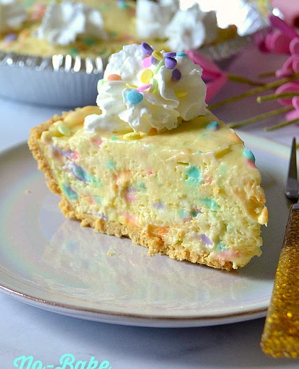 No-Bake Cake Batter Pie