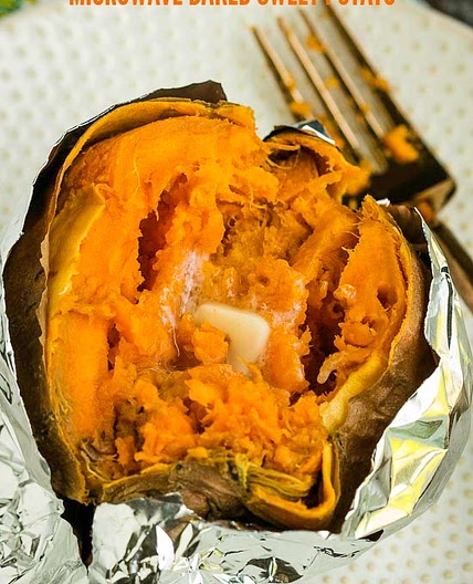 Microwave Baked Sweet Potato Recipe