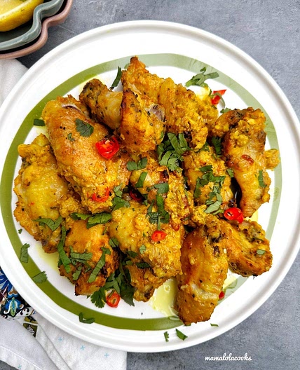 Baked Nepalese Curry Chicken Wings