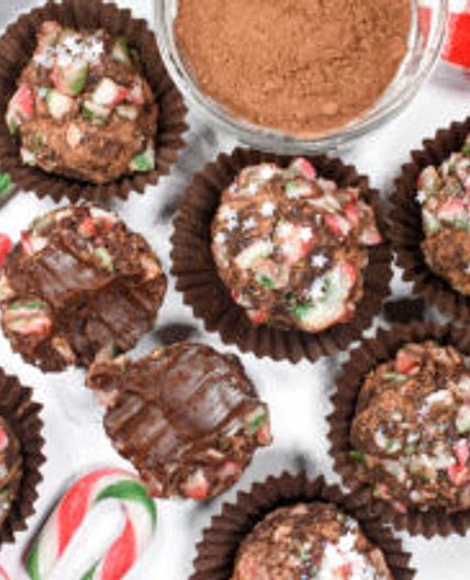 Candy Cane Truffles