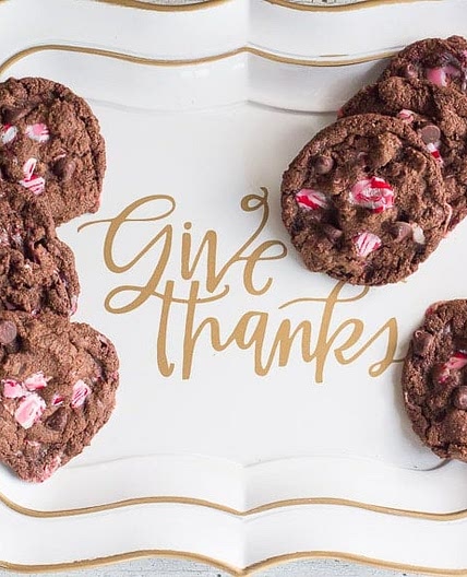 Double Chocolate Chip Peppermint Cookies