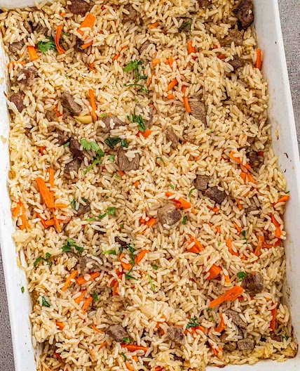 Rice Pilaf Recipe (Plov)