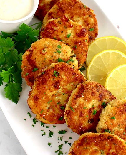 Chicken Patties with Garlic Aioli