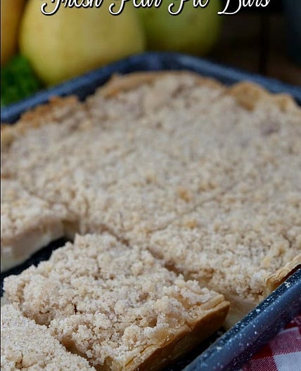 Fresh Pear Pie Bars