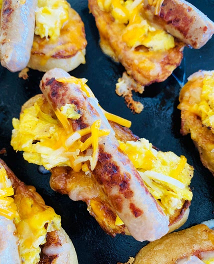 Blackstone Griddle Breakfast Crostini