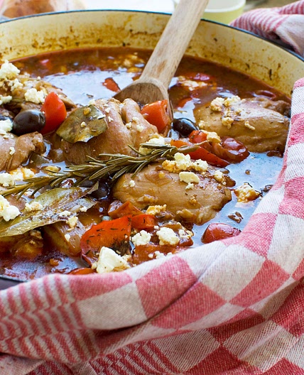 Mediterranean Stove Top Chicken Casserole