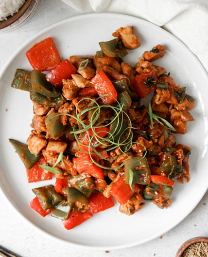 Sambal Pepper Chicken - Low FODMAP, Paleo-Friendly, Dairy Free