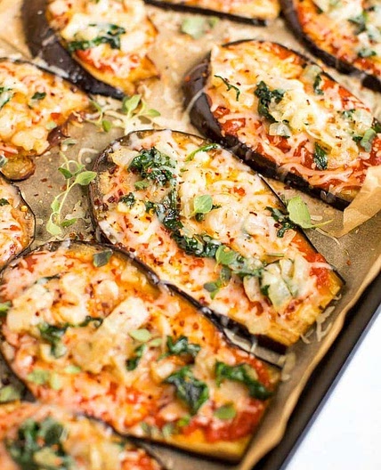 Low Carb Eggplant Pizza