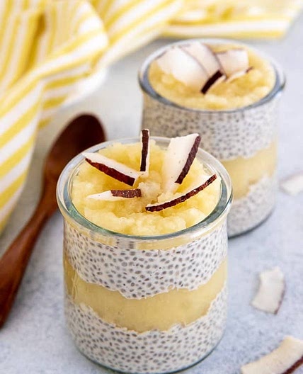 Pina Colada Chia Puddings