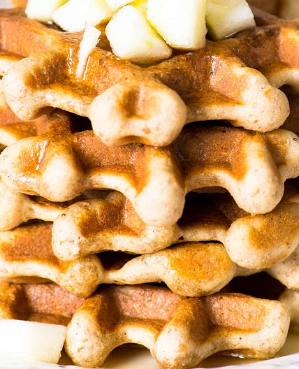 Easy Apple Waffles
