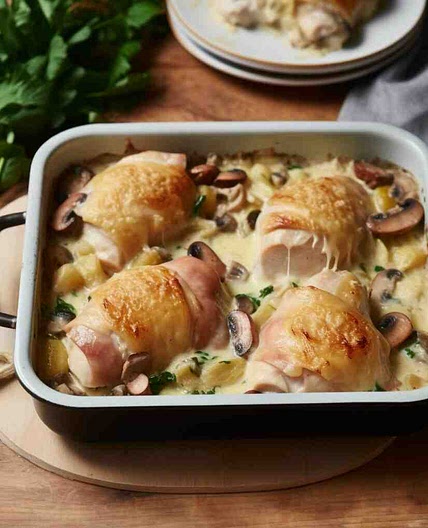 Mary Berry Tartiflette Chicken Wrapped In Parma Ham