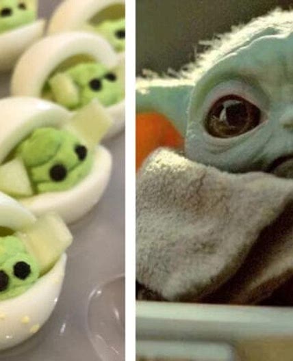 Baby Yoda Deviled Eggs