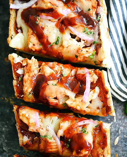 BBQ Chicken French Bread Pizza