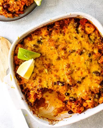 Cuban-Style Chicken Rice Bake