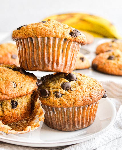 Chocolate Chip Banana Muffins