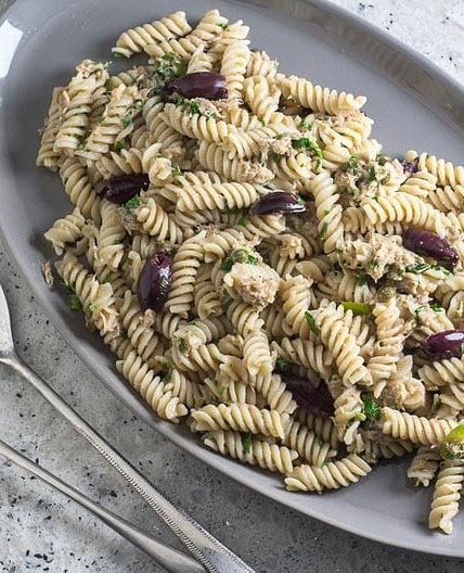 Low FODMAP Pantry Pasta with Tuna, Lemon & Olives