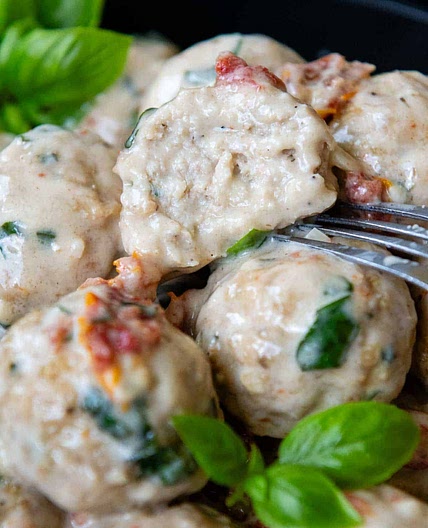 Moist Marry-Me Gluten-Free Chicken Meatballs