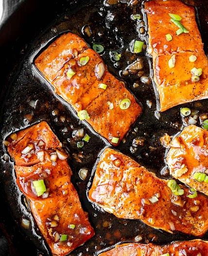 Honey Garlic Glazed Salmon
