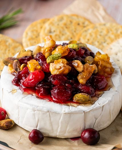 Baked Brie With Cranberries