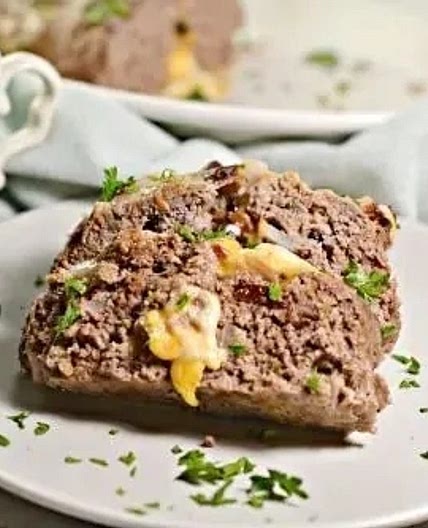 Best Ever Keto BBQ Cheese Stuffed Meatloaf