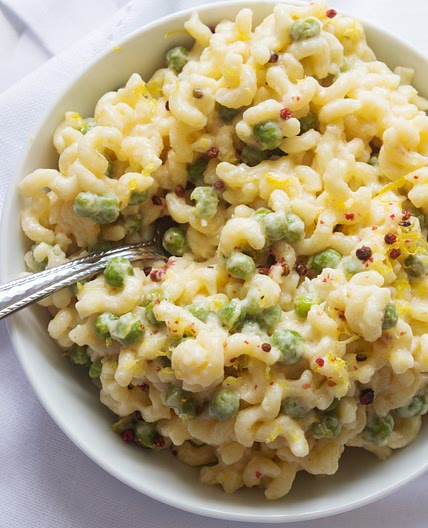 Lemon and Pea Alfredo