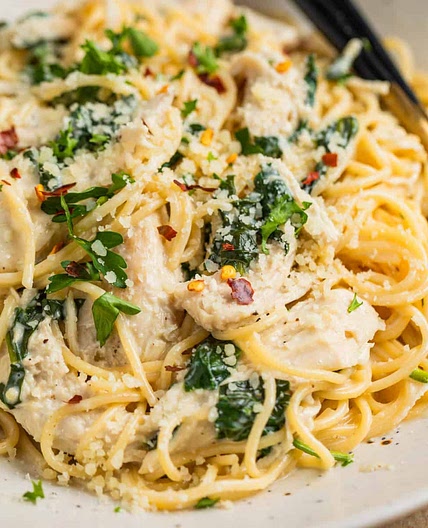 Instant Pot Creamy Garlic Parmesan Chicken