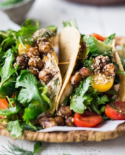 Middle Eastern Salad Tacos