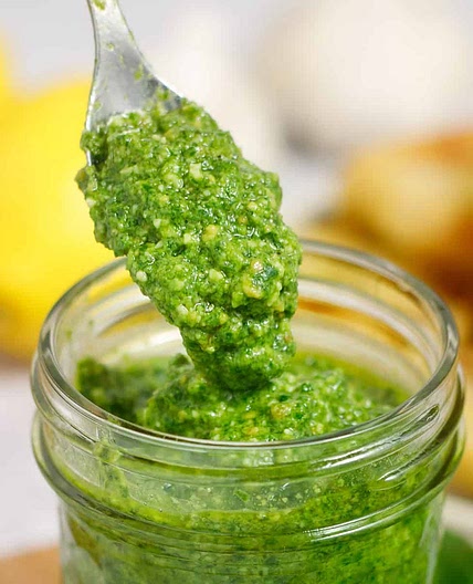 Lemon Almond Pesto