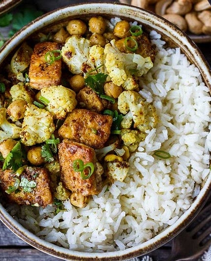 Indian Cauliflower Bowls