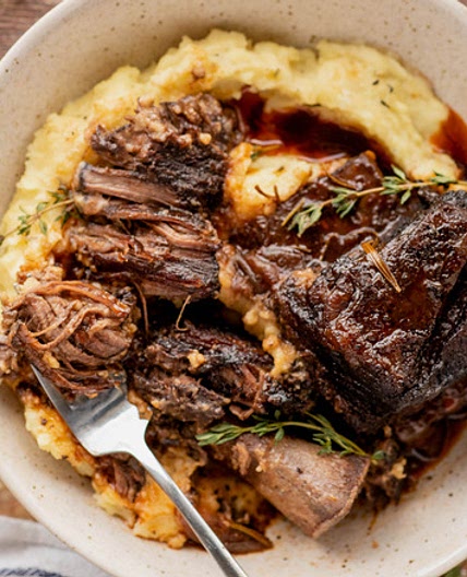 Red Wine-Braised Beef Short Ribs Recipe