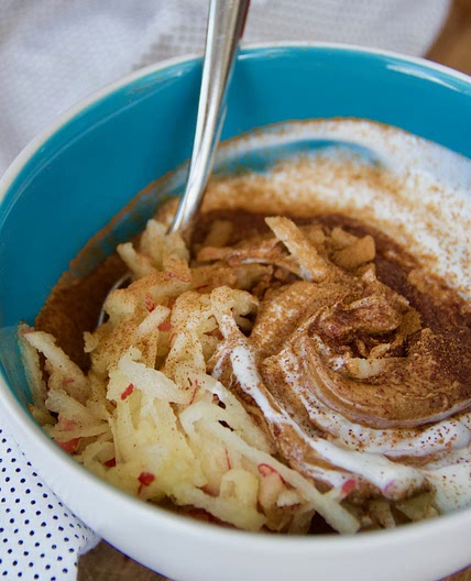 Grated Apple Yogurt Bowl