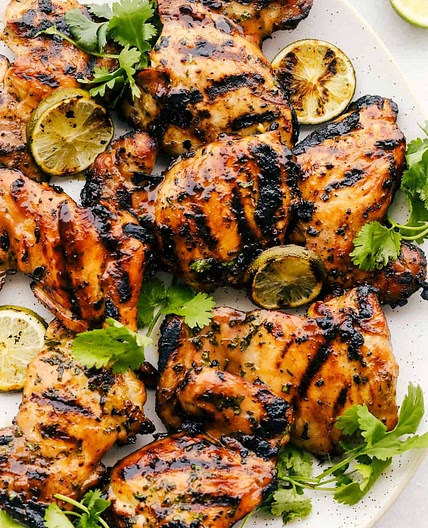 Grilled Honey Lime Cilantro Chicken