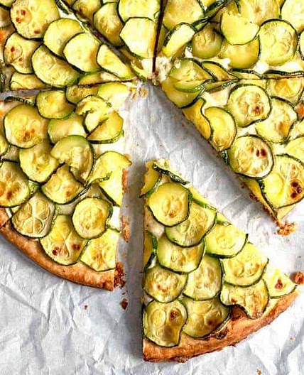 Three Cheese Zucchini Tart