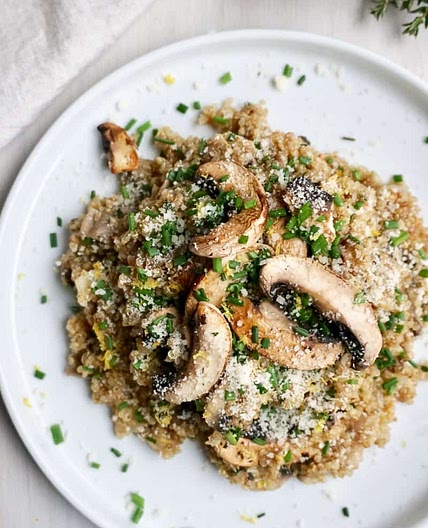 Mushroom Quinoa Risotto (Quinotto)
