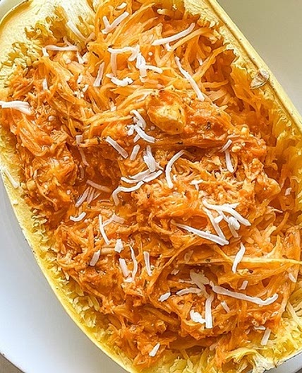 Buffalo Chicken Spaghetti Squash Recipe