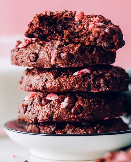 1-Bowl Chocolate Peppermint Cookies (Vegan + GF)