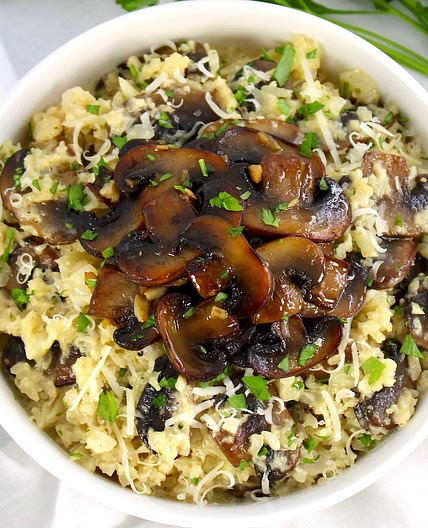 Cauliflower Mushroom Risotto