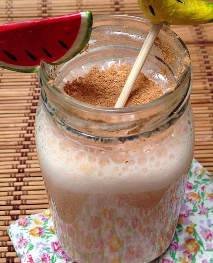 Vitamina de melancia e banana