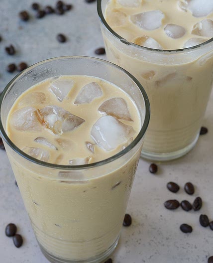 Vanilla Bourbon Iced Latte (sugar free + keto)