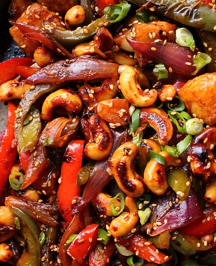 Sweet & Sour Cashew Stir-Fry