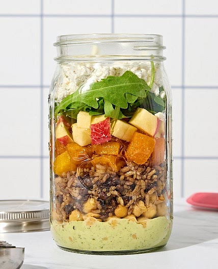 Butternut Squash Harvest Mason Jar Salad
