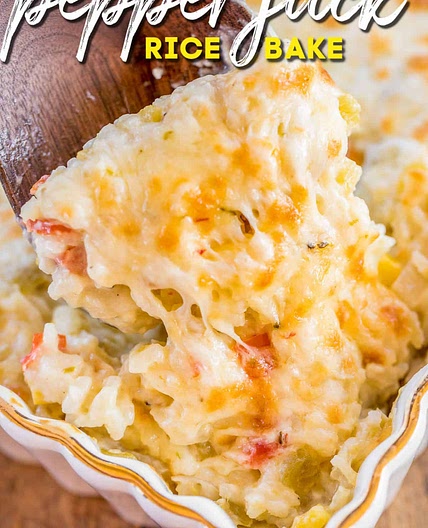 Pepper Jack Rice Bake