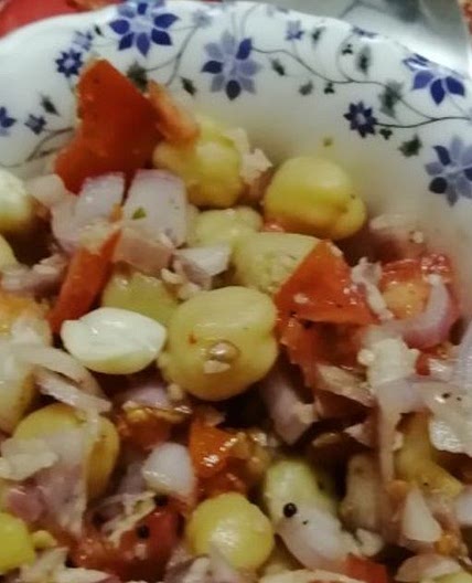 काबुली (छोले) चना चाट (kabuli (Chole) chana chaat recipe in hindi)